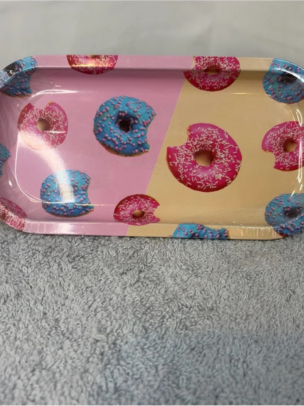 Donut Print Decorative rolling tray New!!